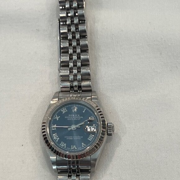 ROLEX Women's Datejust Blue Face Watch - Picture 3 of 7